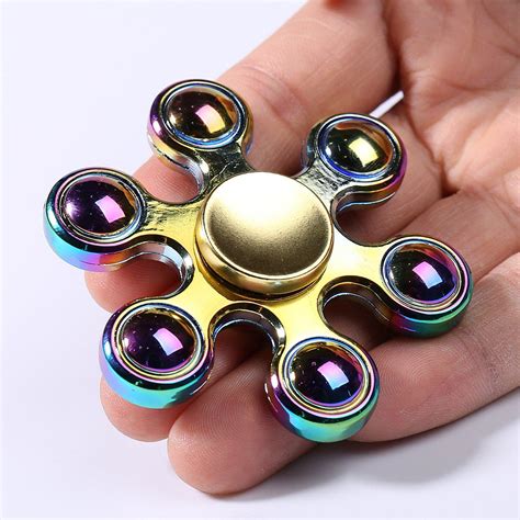 68 Off Colorful Beads Fidget Hand Spinner Stress Relief Toy Rosegal