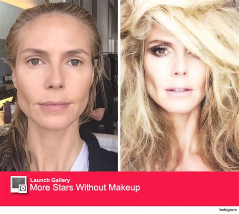 Tattooed russian blonde shows off her beauty and naughtiness. Heidi Klum Shares Before and After Makeup Pics -- See the ...