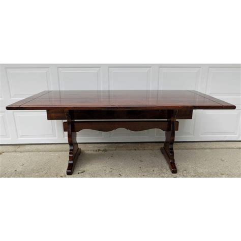 1970s Americana Ethan Allen Old Tavern Drop Leaf Pine Dining Table