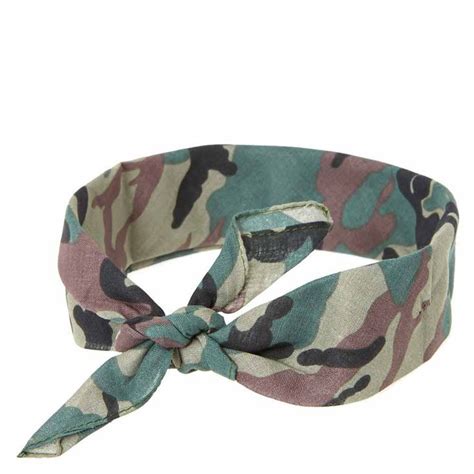 Camo Print Bandana Headwrap With Images Bandana Print Head Wraps