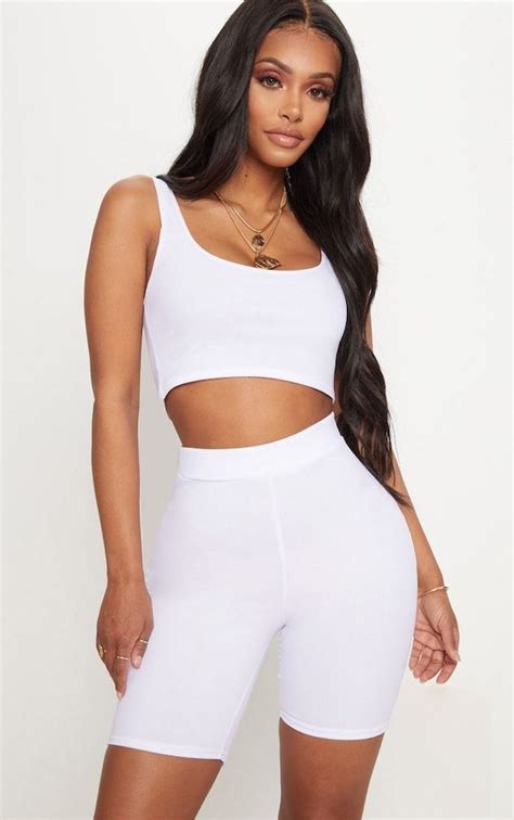 Co Ords Co Ord Sets Two Piece Sets Prettylittlething In 2020 Fashion White Mesh