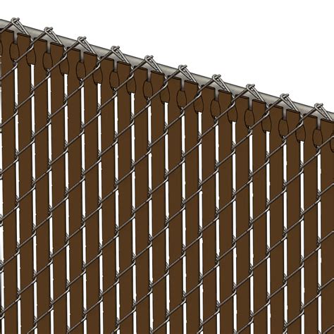 Pds Tl Chain Link Fence Slats Top Lock 6 Foot Brown Fence