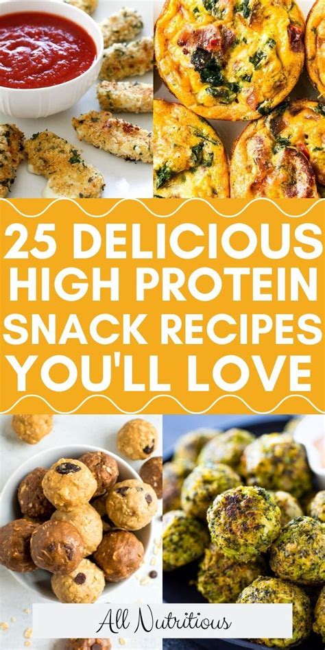 25 Easy High Protein Snack Recipes In 2020 High Protein Snack Recipes
