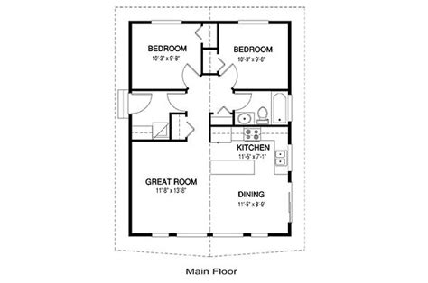 Robin 2 Cabin Plan Brad Grindler Linwood Custom Homes