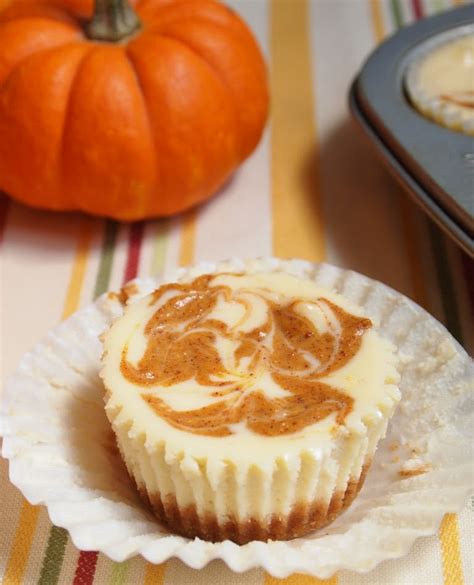 mini pumpkin swirl cheesecakes get fit over time