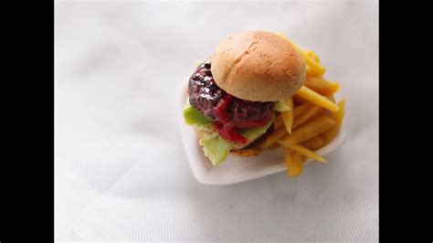 Hamburger Miniature Food Tutorial Using Polymer Clay