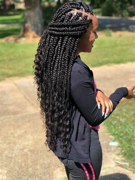 Here's how to style natural hair, short hair, a weave or braids. The 25+ Trendy Box Braids Hairstyles to Try in 2021 - BAOSPACE