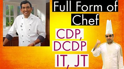 Full Form Of Chef Cdp Dcdp It Jt Professional Chef What Is Ch