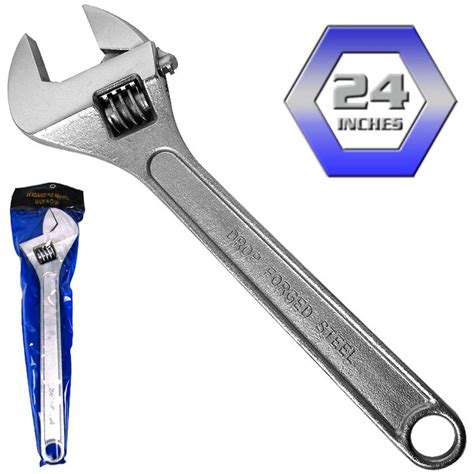 Trademark Massive 24 Drop Forged Steel Adjustable Wrench 165275