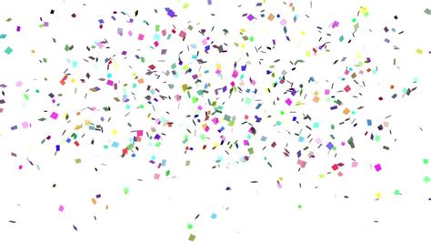 Confetti Falling From Above Isolated Stock Footage Video 100 Royalty