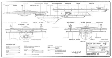 Uss Excelsior Ingram Class Blueprints Revised