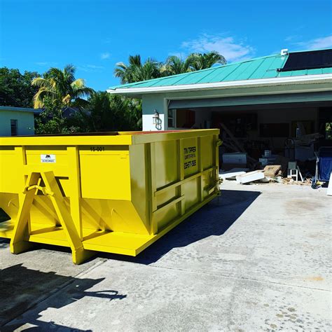 Dumpster rental on Fort Myers Beach by Tin Tipper. For more information