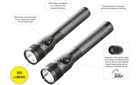 Streamlight 75458 Stinger Ds Led Hl 800 Lumen Rechargeable Dual Switch