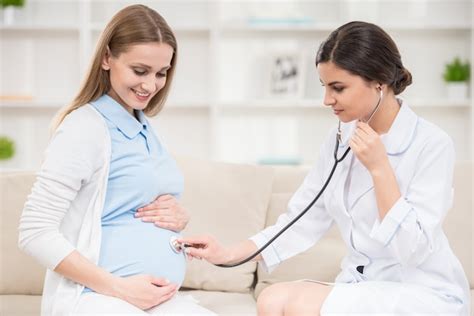 Premium Photo Doctor Checking Pregnant Woman Tummy With Stethoscope