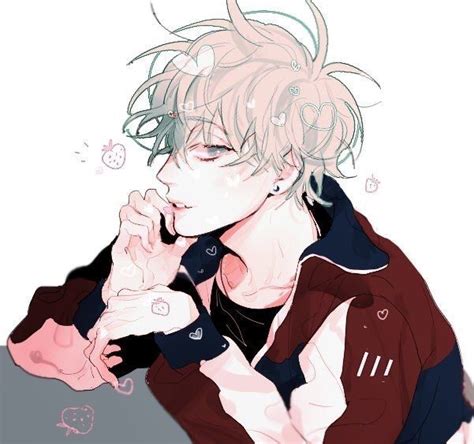 Aesthetic, anime art, pink, kawaii, kiss, love, one person. Best of Aesthetic Anime Boy Pfp - india's wallpaper