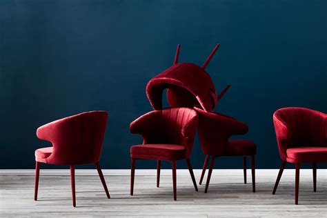 Velvet Luxury Chair Art Deco Inspired Dining Room Chairs