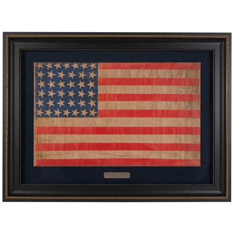 38 Star Antique Printed American Flag Circa 1876 1890 At 1stdibs