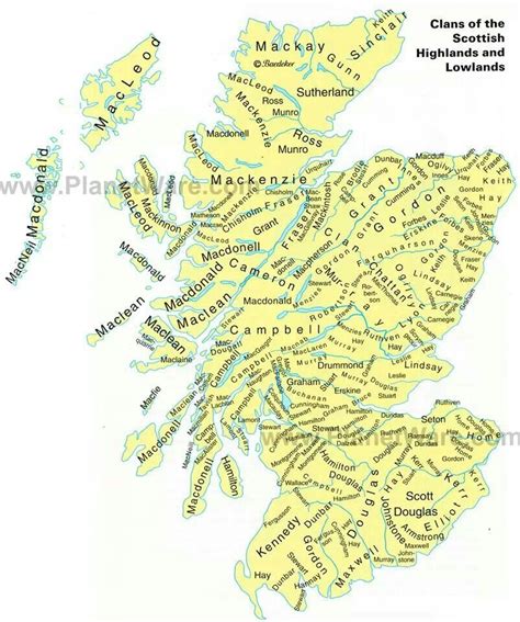 Clans Of Scottish Highlands And Lowlands Scottish Clans