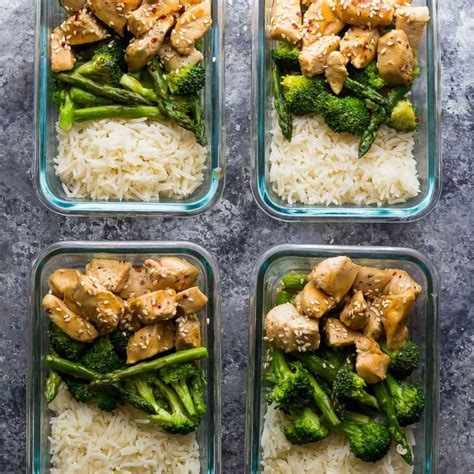 Join the 3 week lunch prep challenge! Honey Sesame Chicken Lunch Bowls | Recipe (With images ...