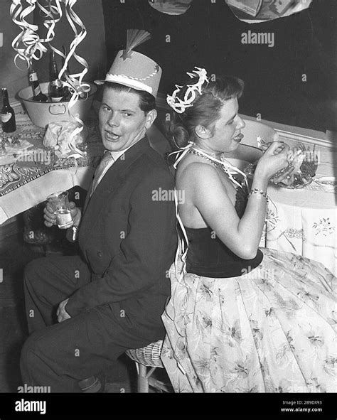 A Couple At A New Years Eve Party In The Gdr 1956 Automated