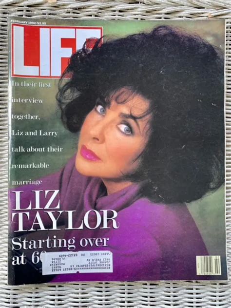 Life Magazine Vintage Issue From February 1992 Elizabeth Liz Taylor
