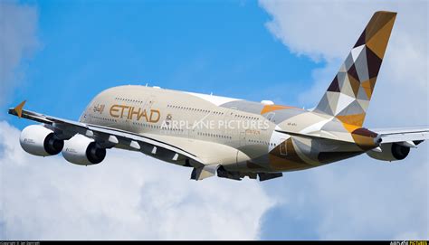 A6 Apj Etihad Airways Airbus A380 At London Heathrow Photo Id