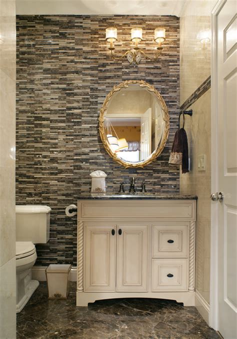 Are you looking for applicable inspirations? Small Powder Room - Traditional - Powder Room - New York ...