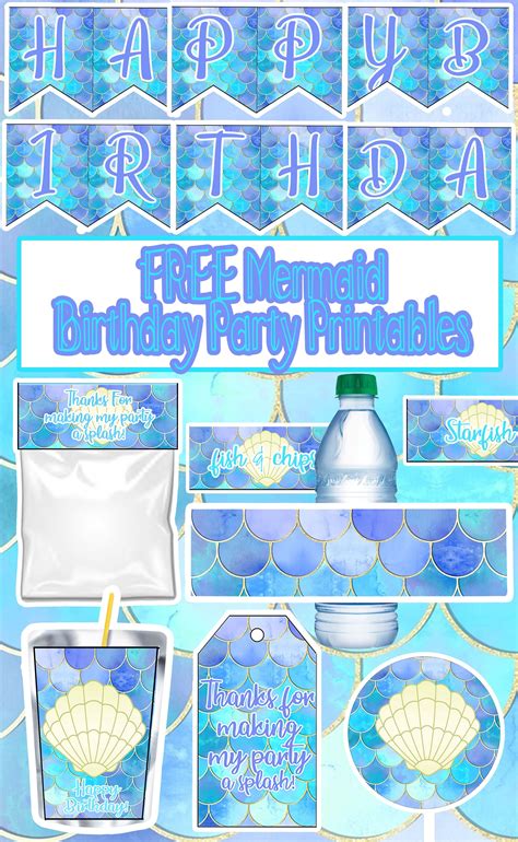 Pick your favorite invitation design from our amazing selection or create your own from scratch! FREE Under the Sea Mermaid Party Printables | Mermaid ...