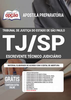 Foi publicado o edital do tj sp para escrevente técnico judiciário. Apostila TJ-SP 2021 - Escrevente Técnico Judiciário ...