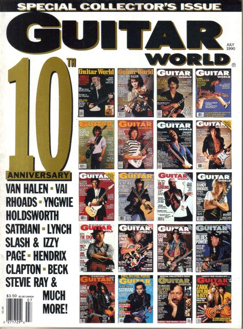 GUITAR WORLD July POSTER Years Of GUITAR WORLD Covers