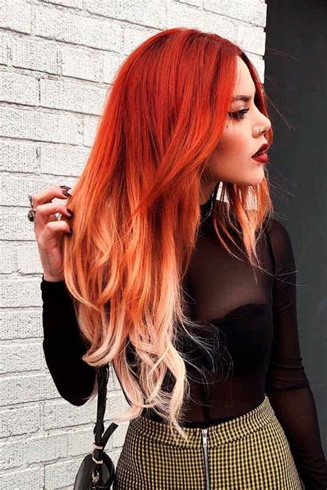 37 Best Red Ombre Hair Color Ideas For Long Hair