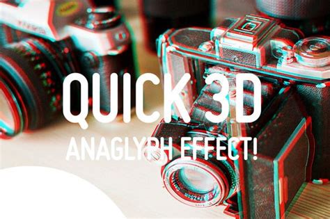 Quick 3d Anaglyph Effect Photoshop Resources Creative Market