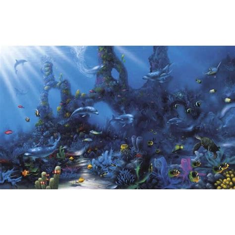 Environmental Graphics Dolphins Paradise Wall Mural In The Wall Murals