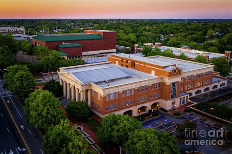 News Building And Classic Center Athens Ga Aerial View Photograph By