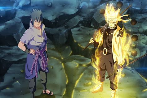Uzumaki Naruto And Uchiha Sasuke Illustration Game Sasuke Naruto