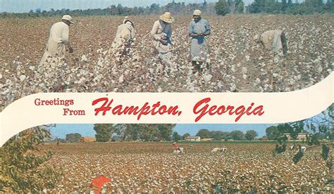 Vintage Travel Postcards: Hampton, Georgia