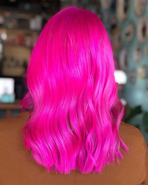 Hot Pink Hair Color Lalalindzie Hot Pink Hair Pink Hair Hair Color