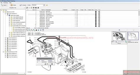 terex mini  crawler excavator tc tc part catalog auto repair manual forum heavy