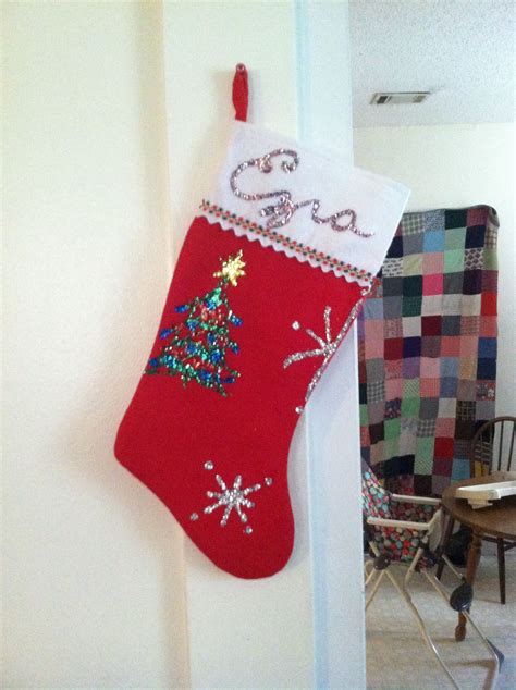 Stocking I Decorated For Ezra Christmas Stockings Decorated
