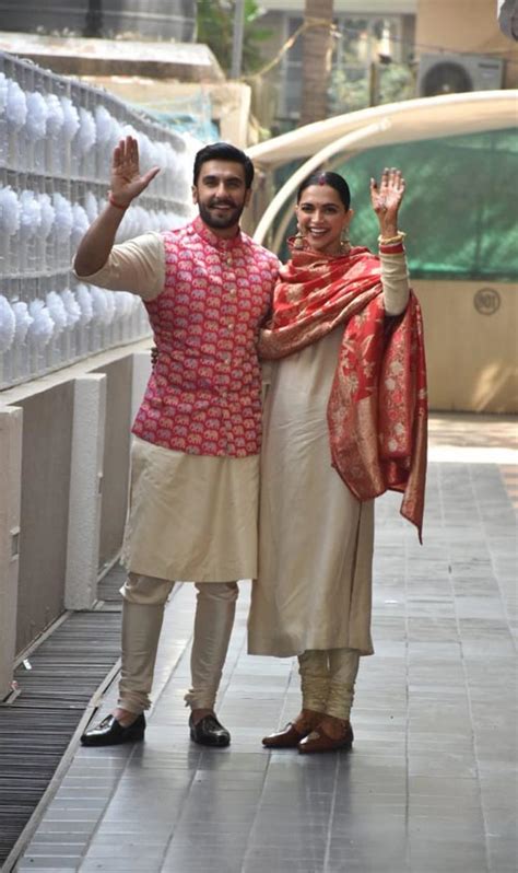 Ranveer Singh Deepika Padukone Leave Mumbai For Their Wedding Reception In Bangalore