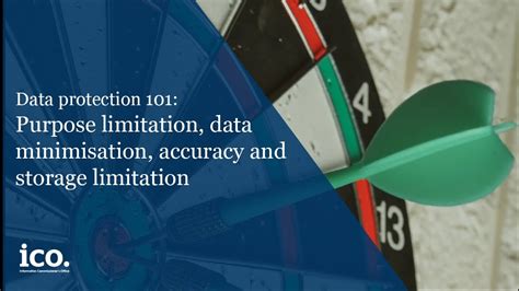 Data Protection 101 Purpose Limitation Data Minimisation Accuracy