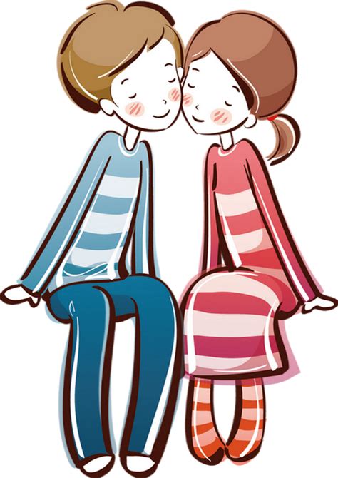 ♥ Couple Png Dessin Amoureux Tube Lovers Clipart ♥