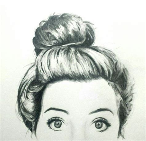 Messy Bun Drawing At Explore Collection Of Messy