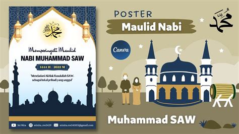 Cara Membuat Poster Maulid Nabi Muhammad Saw Di Canva H