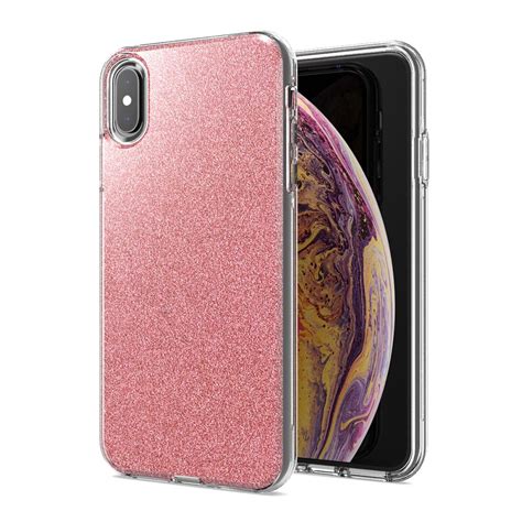 Apple Iphone Xs Max Shiny Glitter Clear Tpu Silicone Cute Case Cover