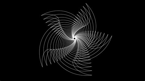 Lines Abstract Gradient Spiral Fractal Digital Art Wallpaper