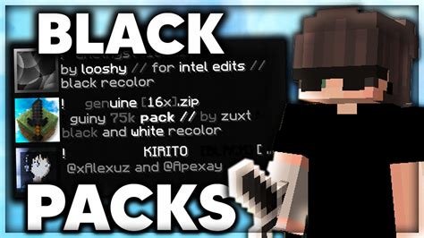The Best Black Texture Packs For Bedwars 189 Fps Boost Youtube