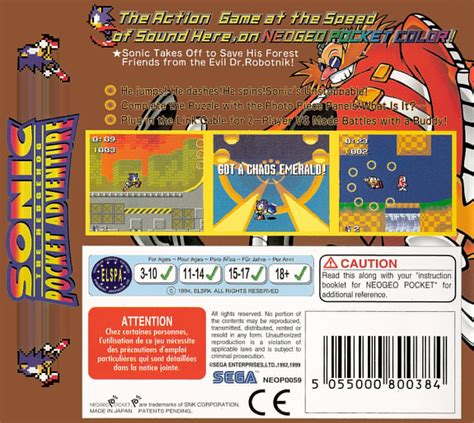 Sonic The Hedgehog Pocket Adventure Images Launchbox Games Database