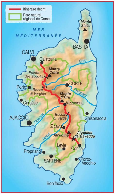 Espaces pour élèves et parents, étudiants, personnels, partenaires, mais aussi une partie sur la langue corse. Wandelgids 067 Grande Randonnee GR 20, a travers la ...