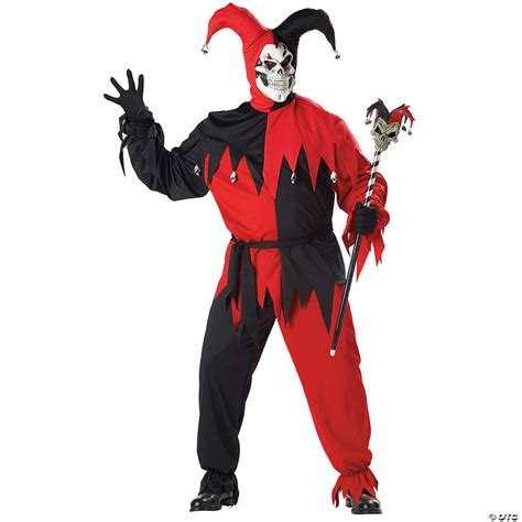 adult evil jester plus size costume halloween express